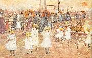 Maurice Prendergast South Boston Pier oil painting reproduction